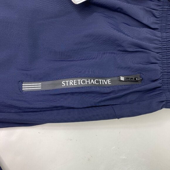 Stretchactive Womens Blue Elastic Waist Pants With Zipped Pockets Size Small - Picture 4 of 7